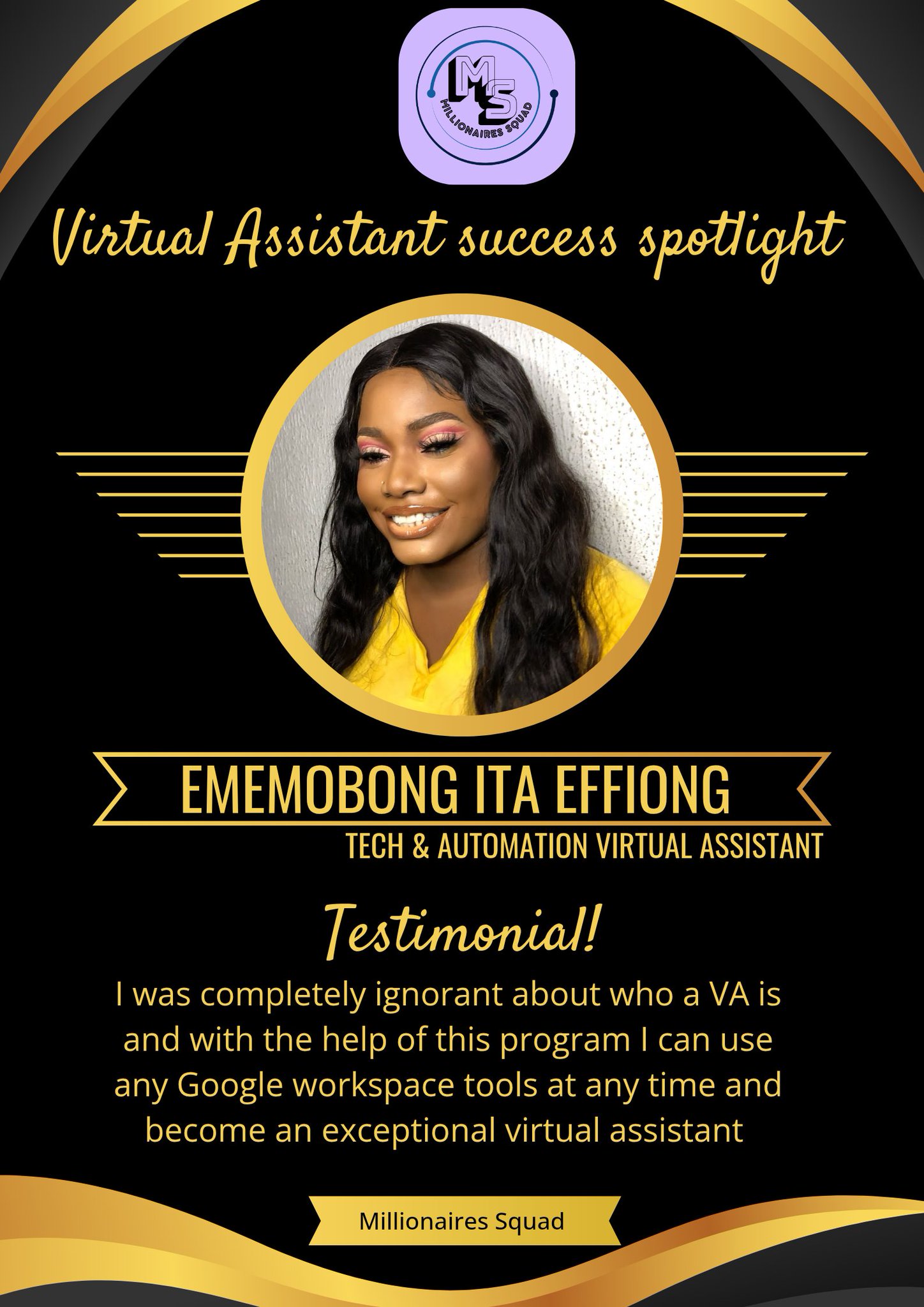 Testimonial from Ememobong Ita Effiong